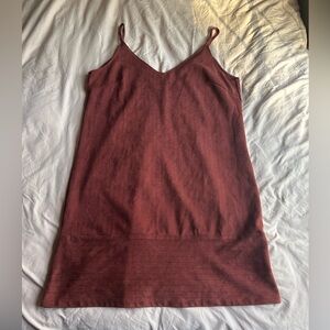 Fab’rik Elegant Burgundy Slip Dress Size Large